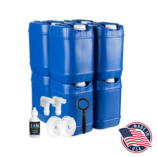 40-Gallon Stackable Water Container Essentials Kit