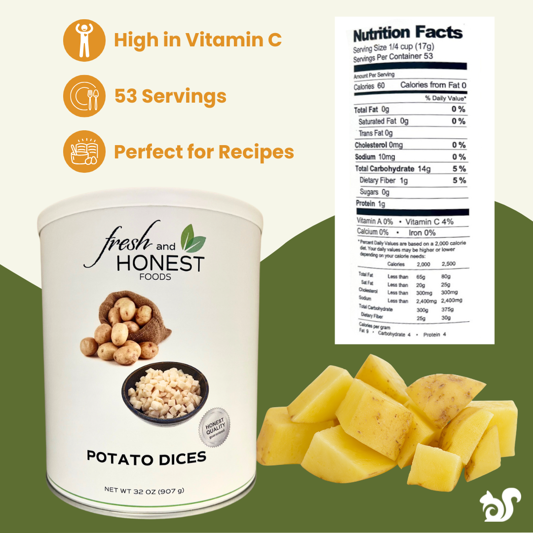 Freeze Dried Potato Dices