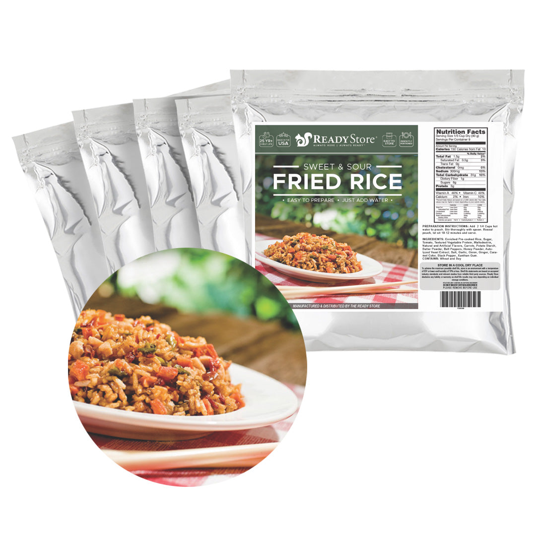 Freeze dried Sweet and sour fried rice 5 pack bundle