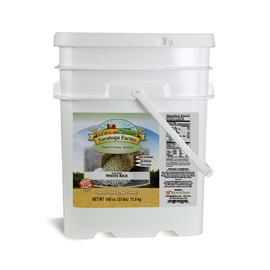 Saratoga Farms Long Grain White Rice Value BUCKET