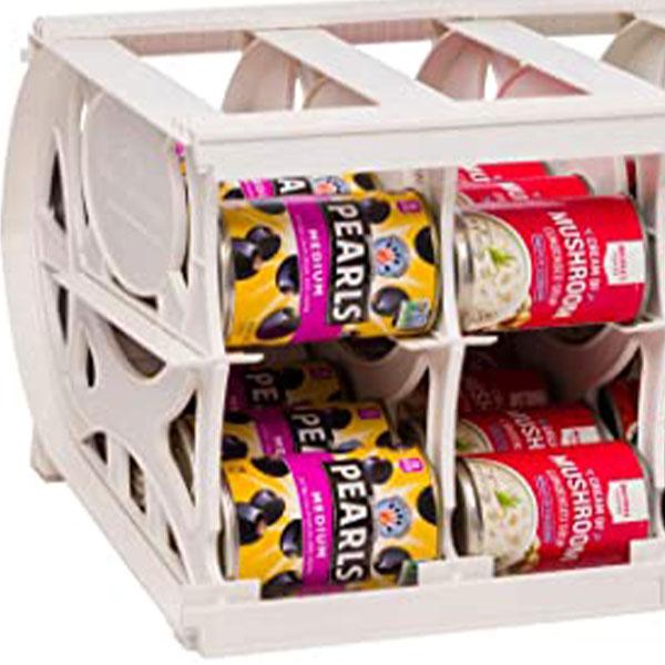 Make Your Own Food Storage Rotation Shelves