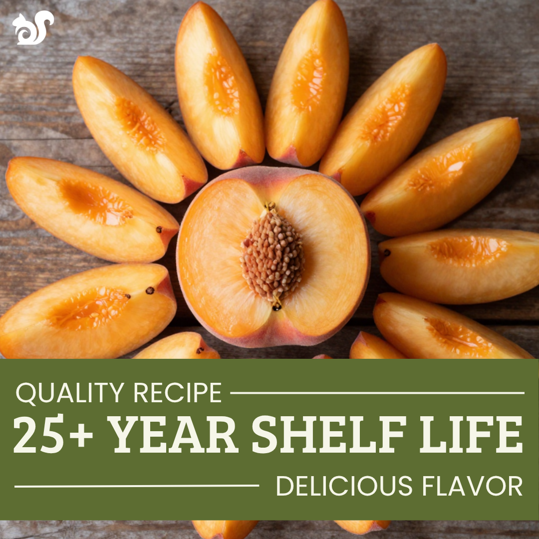 25 year Shelf Life Freeze Dried Peaches