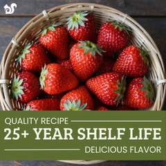 25 year Shelf Life Freeze Dried Strawberries from Fresh and Honest Foods