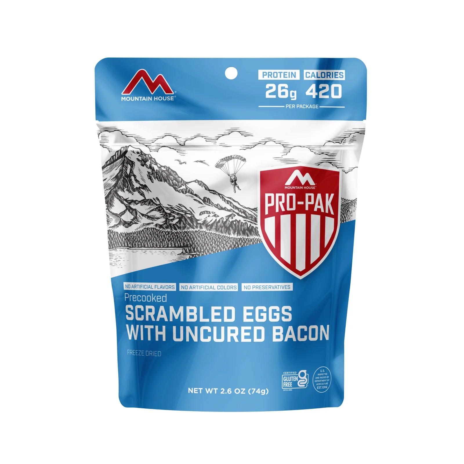 Mountain House scrambled eggs with bacon pro pak