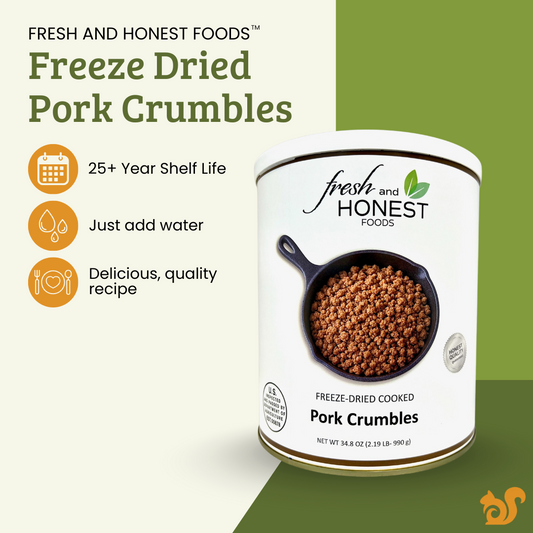 Freeze Dried Pork Crumbles