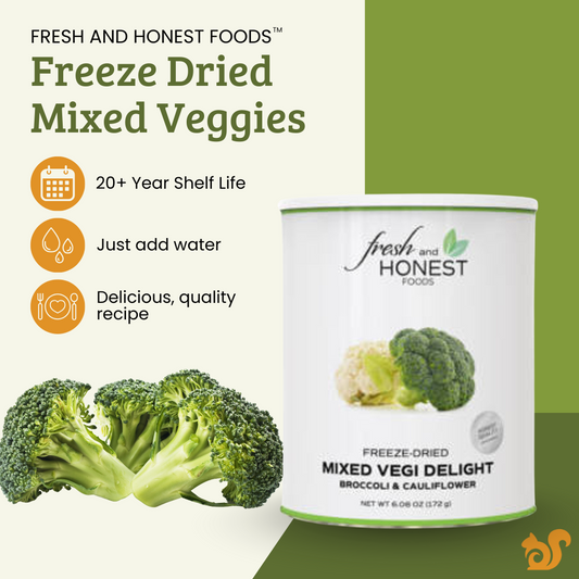 Fresh and Honest Foods Freeze Dried Mixed Vegetables
