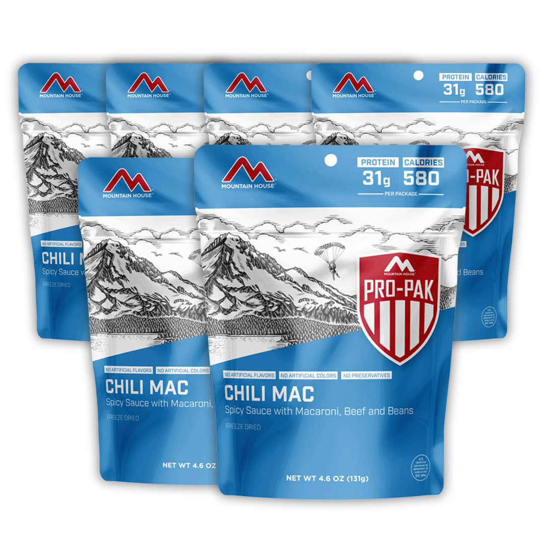 Mountain House Chili Mac with Beef Pro Pak 6 Pack