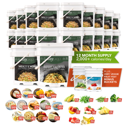 EasyPrep 12-Month Emergency Food Supply