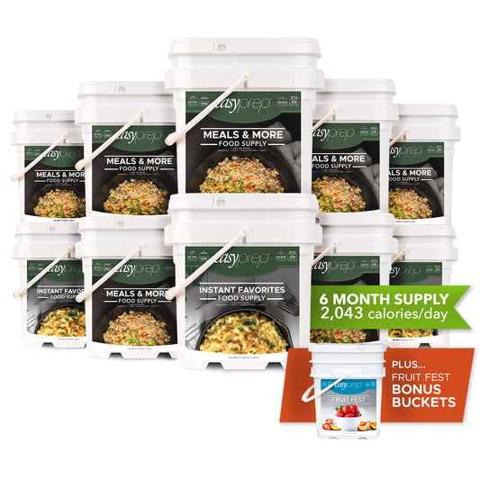 EasyPrep 6-Month Emergency Food Supply