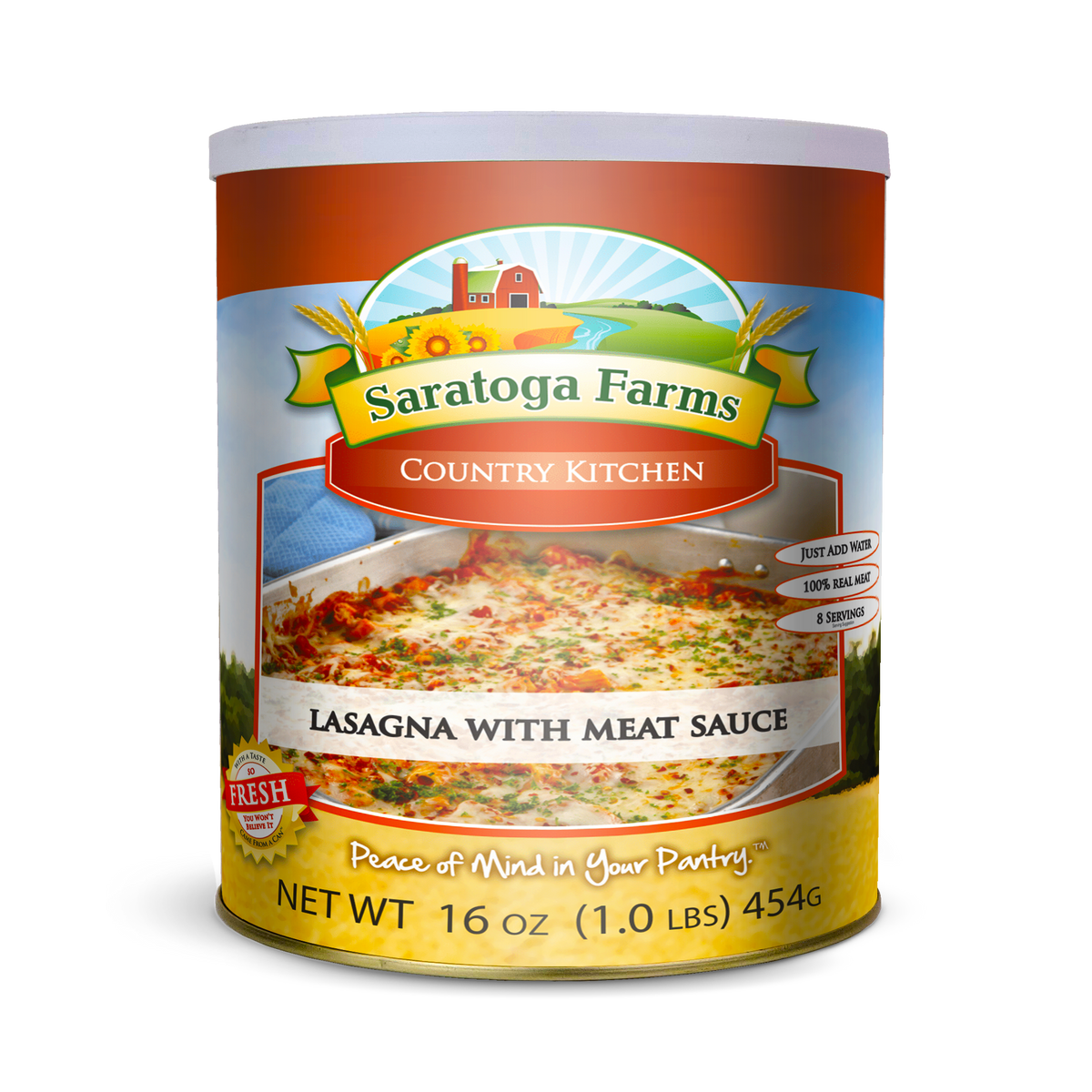 Freeze Dried Lasagna with Meat Sauce #10 Can Emergency Food Storage