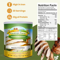 freeze dried chicken dices nutrition facts