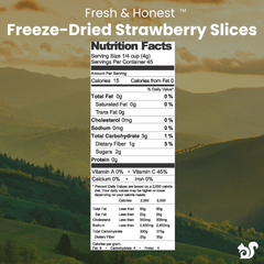 Freeze Dried strawberry slices nutrition facts