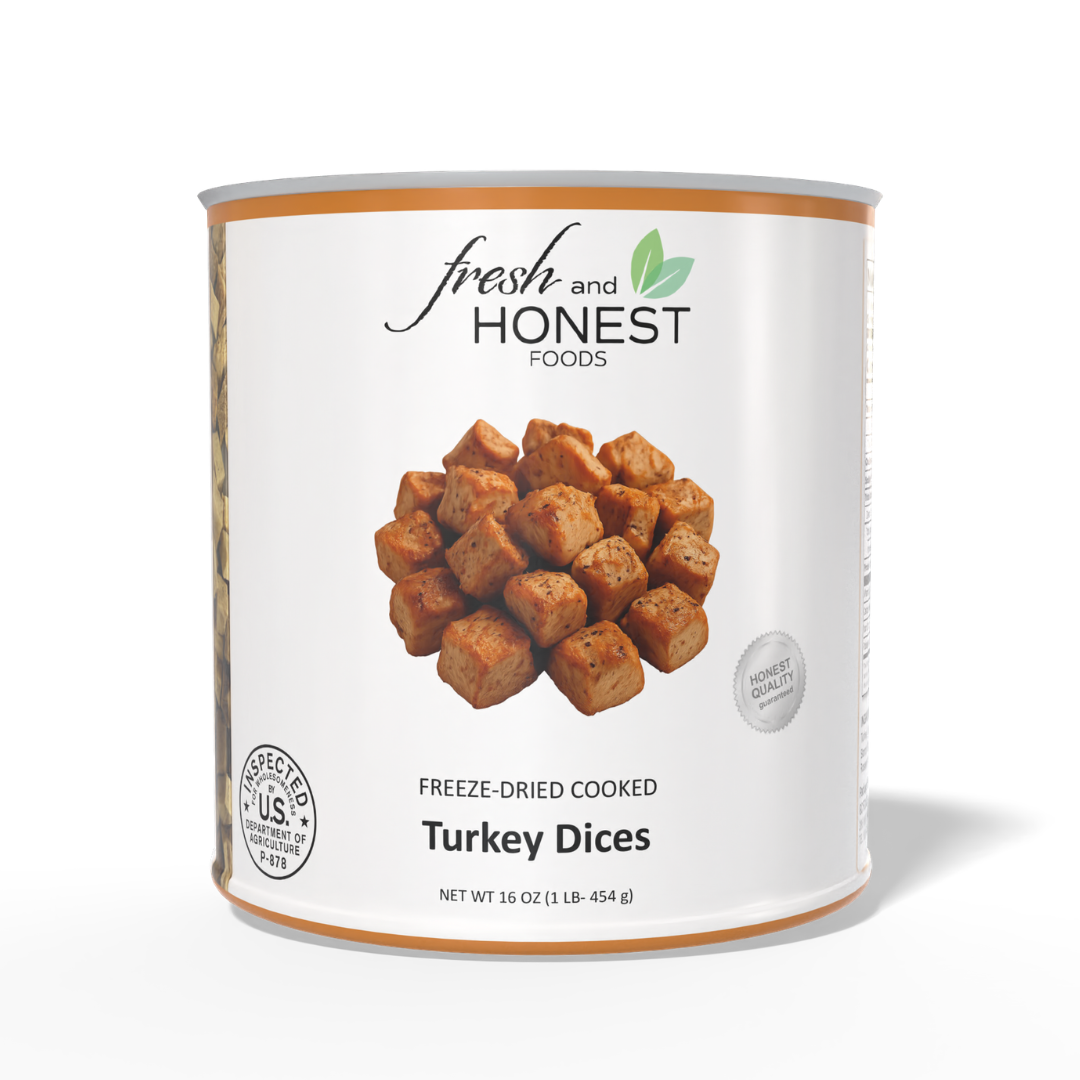 Freeze Dried Turkey from Fresh and Honest Foods - Emergency food storage
