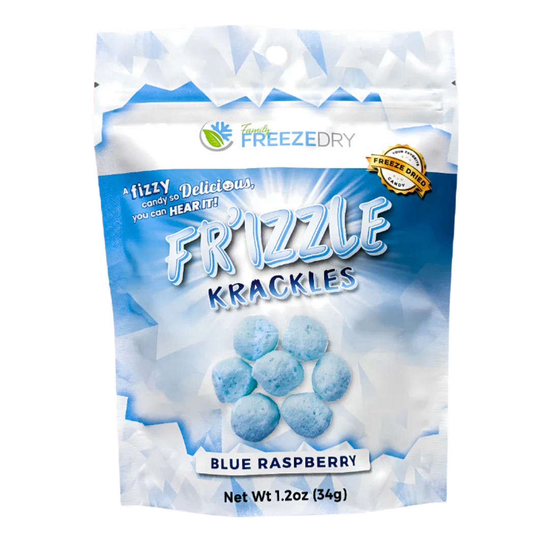 Freeze Dried Candy Krackles Blue Raspberry Flavor