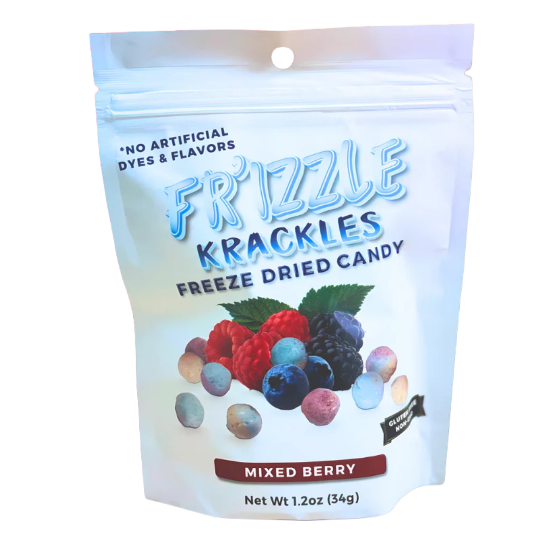 Freeze Dried Candy Krackles Mixed Berry No Artificial Dyes and Flavors