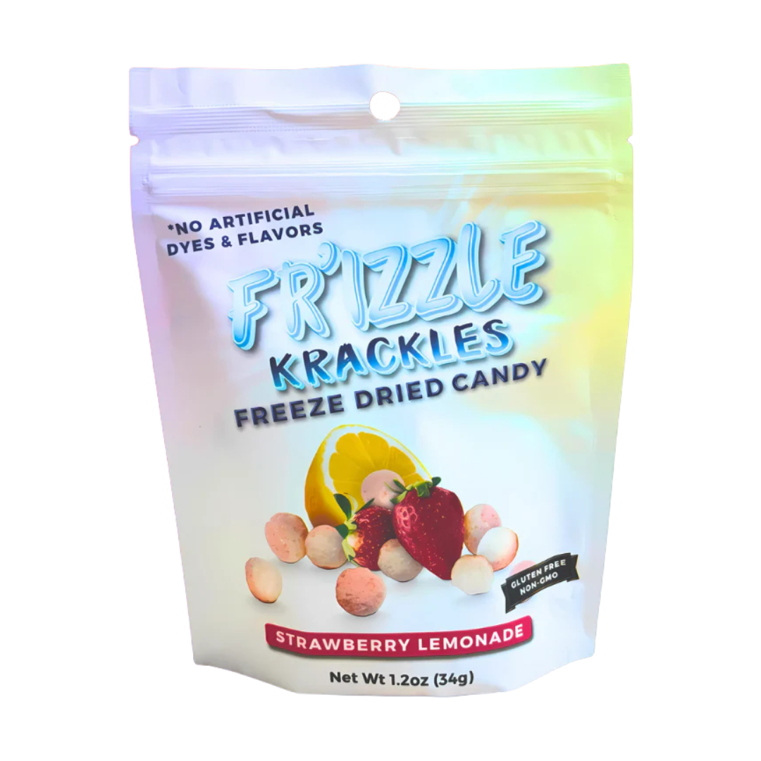 Freeze Dried Candy Krackles Strawberry Lemonade No Artificial Dyes and Flavors