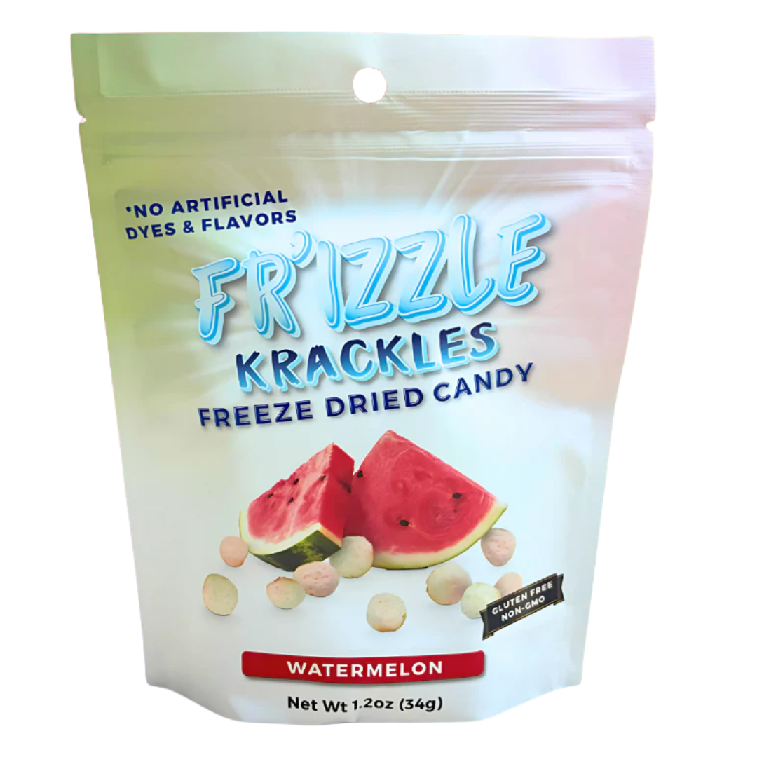 Freeze Dried Candy Krackles Watermelon No Artificial Dyes and Flavors