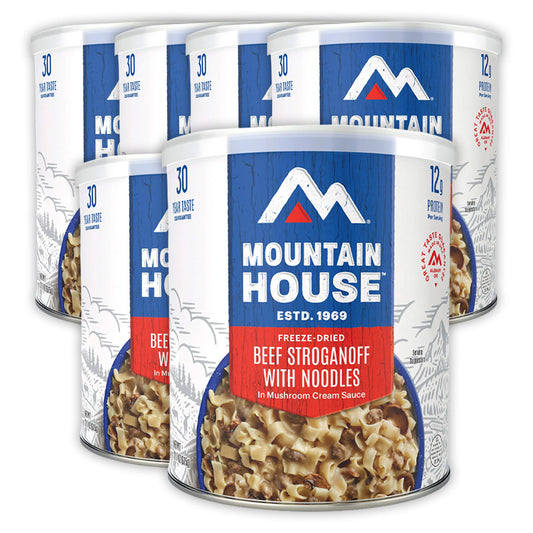 Mountain House Beef Stroganoff Can 6 Can Pack