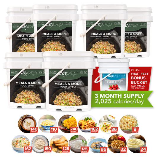 EasyPrep 3-Month Emergency Food Supply