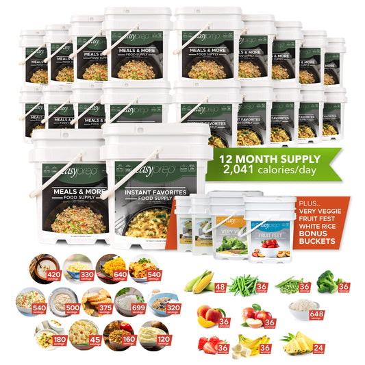 EasyPrep 12-Month Emergency Food Supply