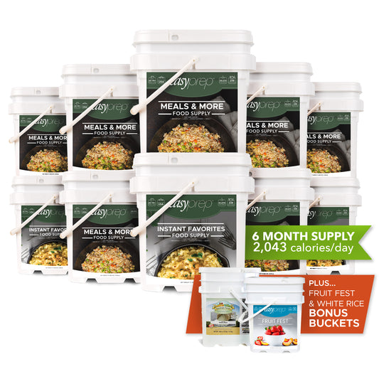 EasyPrep 6-Month Emergency Food Supply