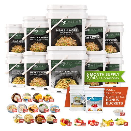 EasyPrep 6-Month Emergency Food Supply