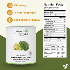 Fresh and Honest Foods Freeze Dried Mixed Vegetables