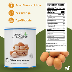 Fresh and Honest Foods Powdered Eggs