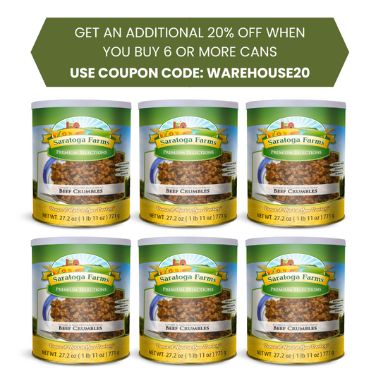 Saratoga Farms Freeze Dried Ground Beef Crumbles