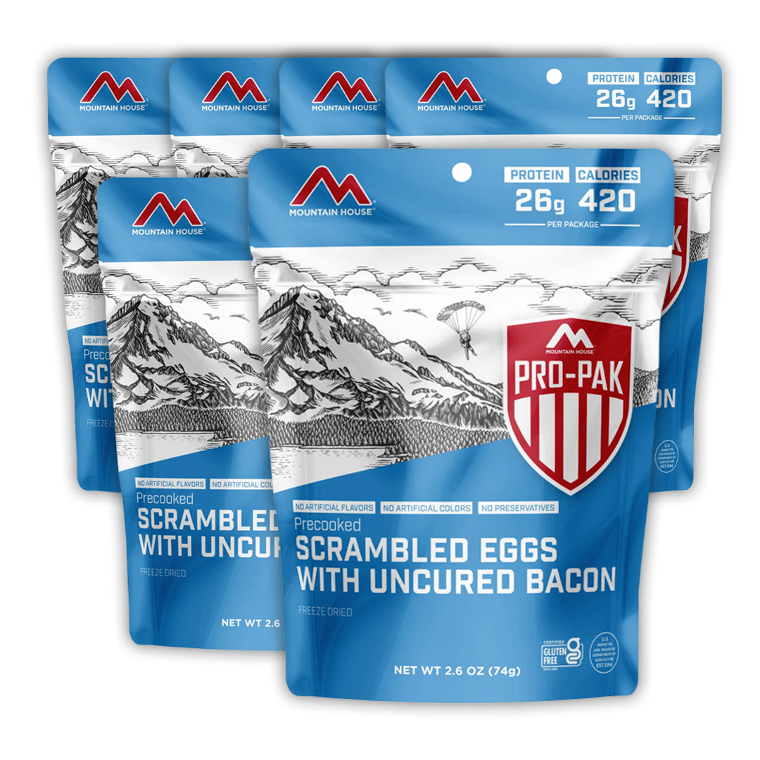 Mountain House Scrambled Eggs with Bacon Pro-Pak 6 Pack