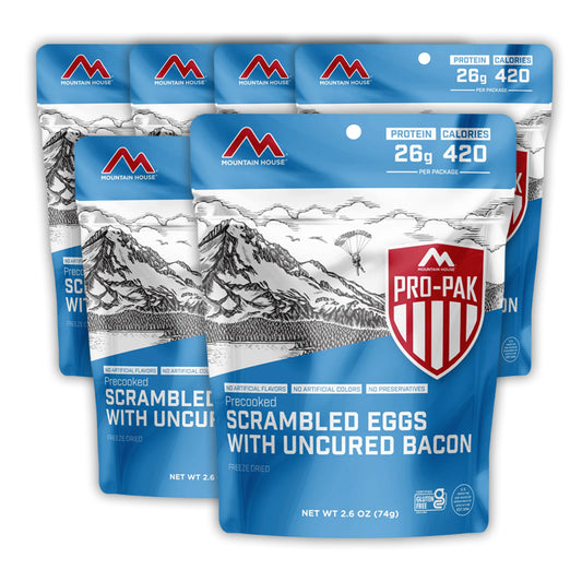 Mountain House Scrambled Eggs with Bacon Pro-Pak 6 Pack
