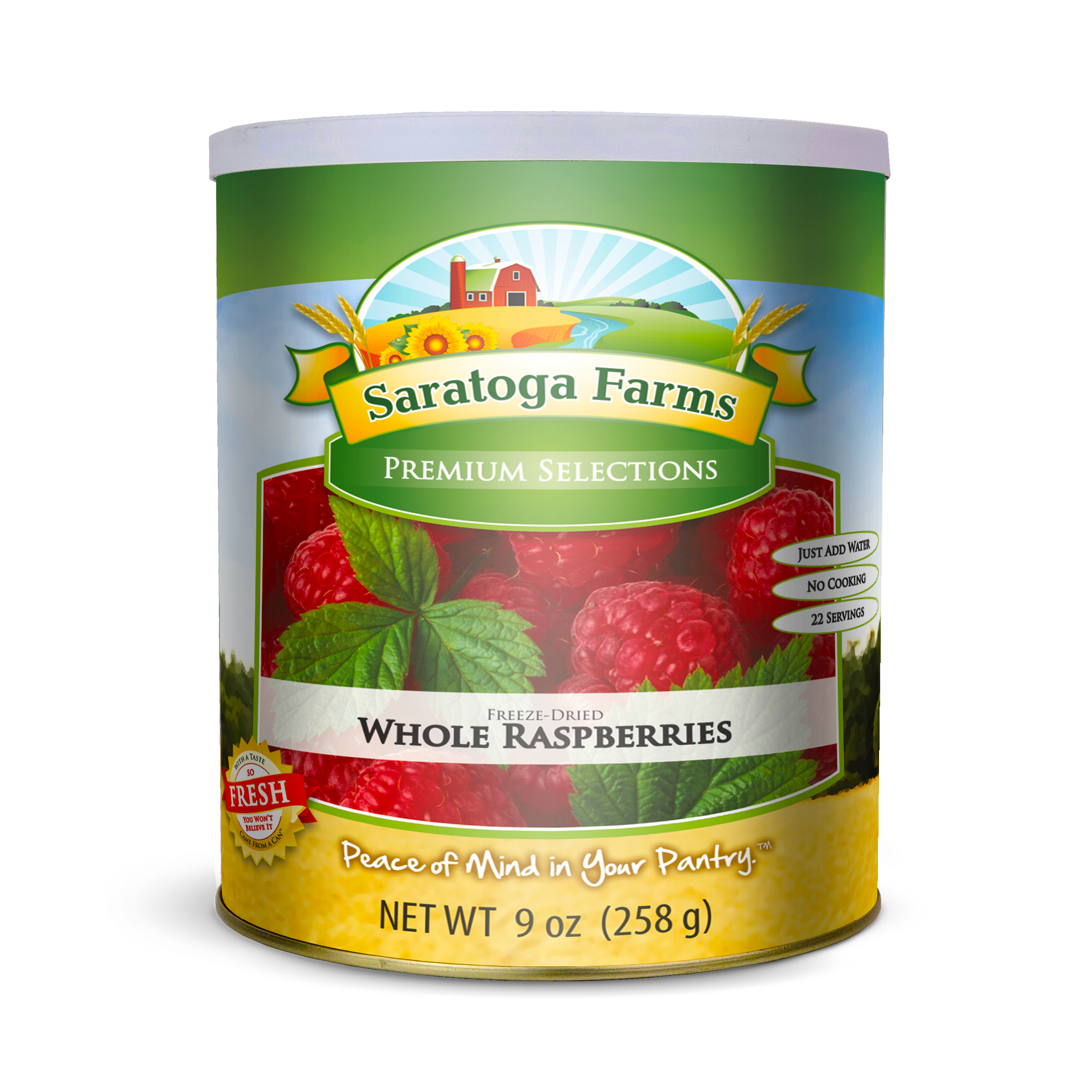 Dried Raspberry Sosa Saratoga Farms Freeze Dried Raspberries Emergency Food Storage – Ready ...