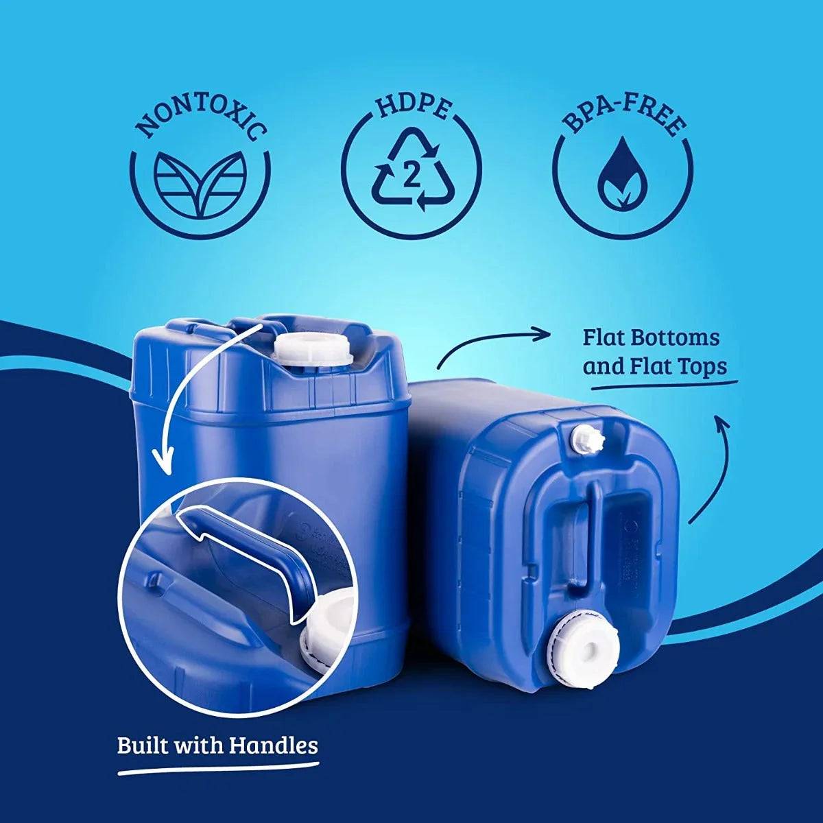 30-Gallon Stackable Water Container Essentials Kit