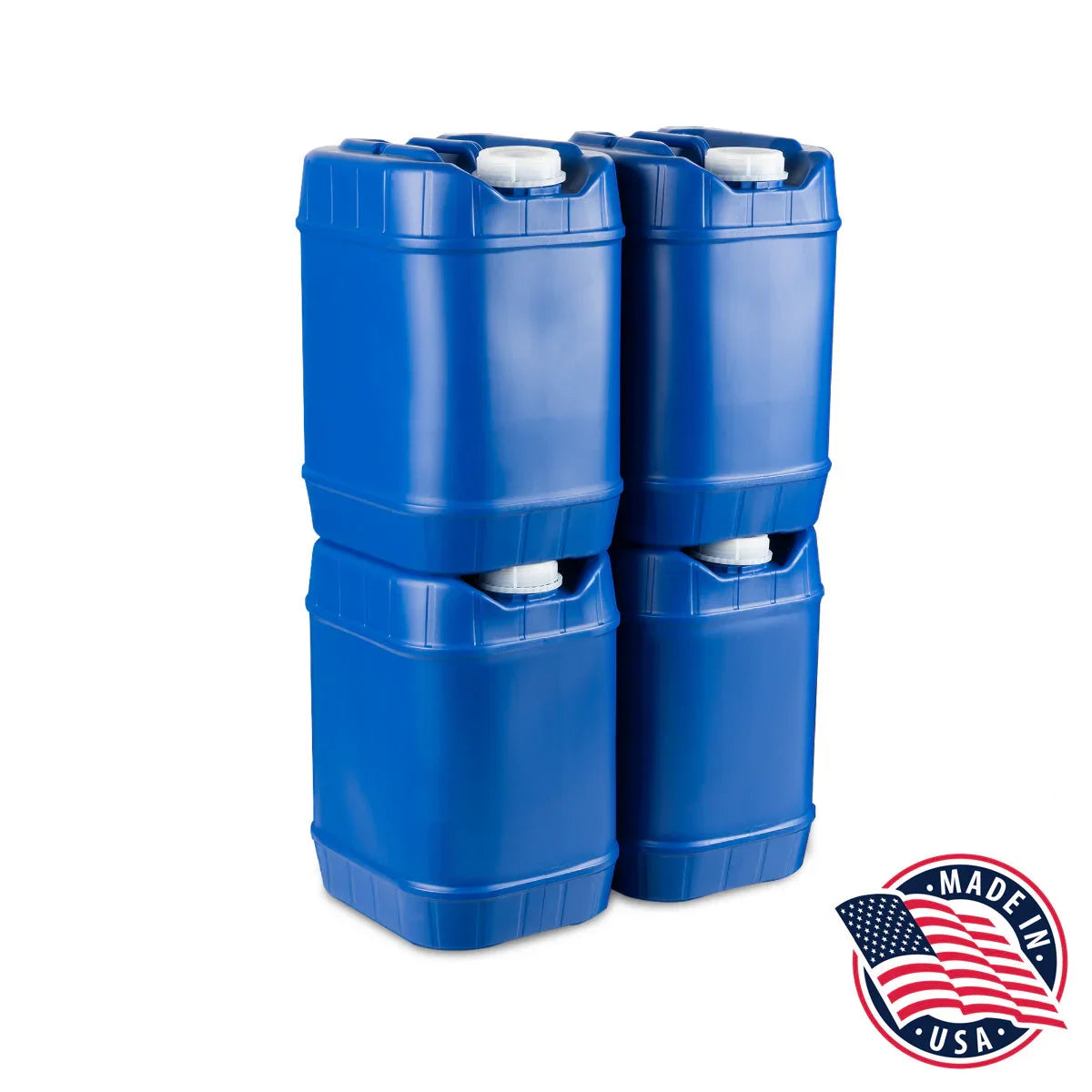 20-Gallon Stackable Water Container Kit - 4 Qty | Emergency Water ...