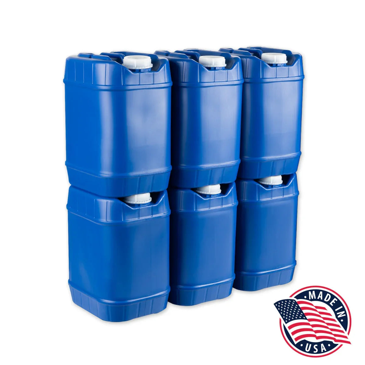 30-Gallon Stackable Water Container Bundle - 6 Qty | Emergency Water ...