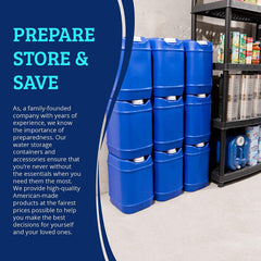 80-Gallon Stackable Water Container Essentials Kit