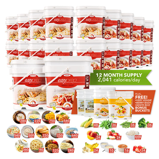 EasyPrep 12-Month Emergency Food Supply