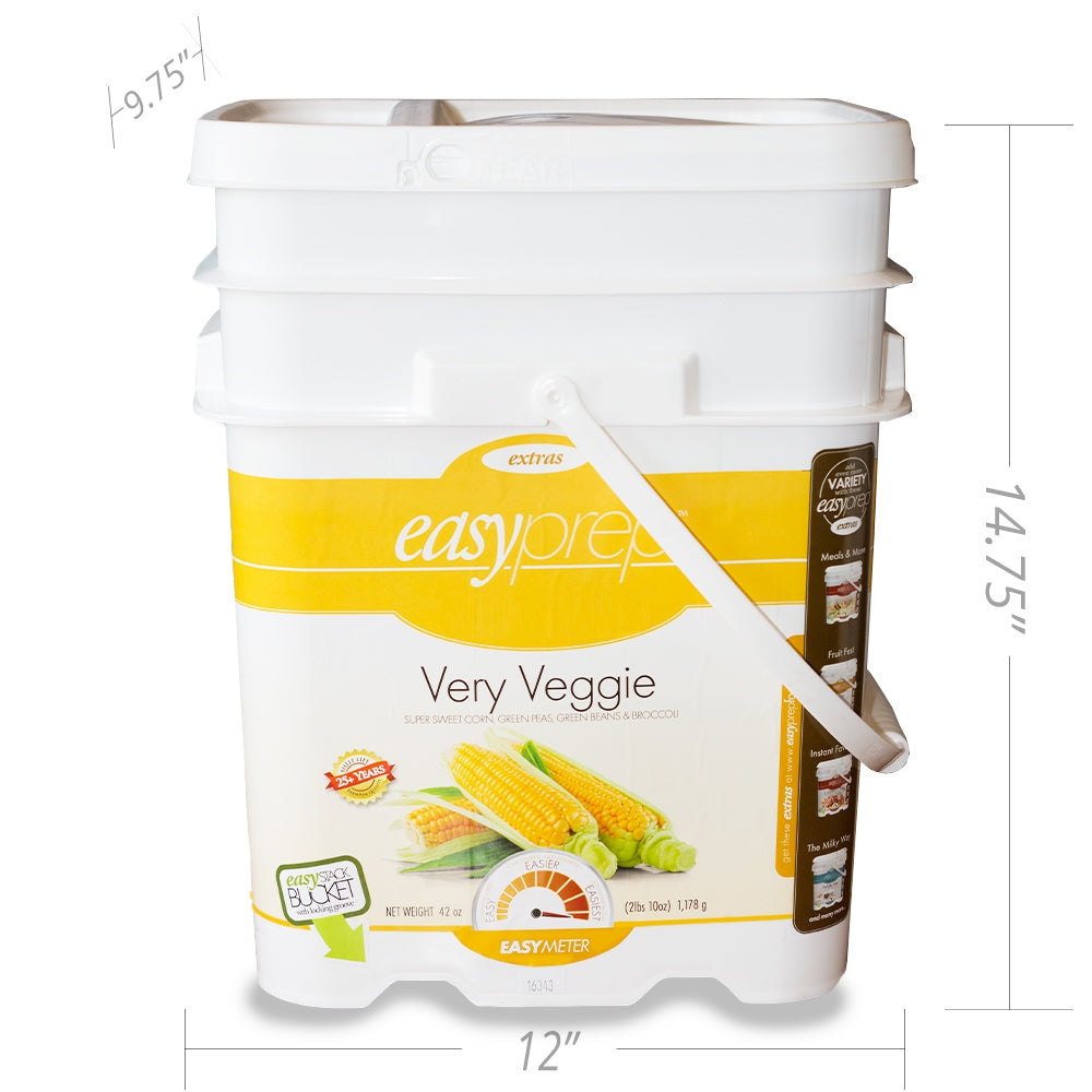 EasyPrep Very Veggie Bucket - 156 Servings
