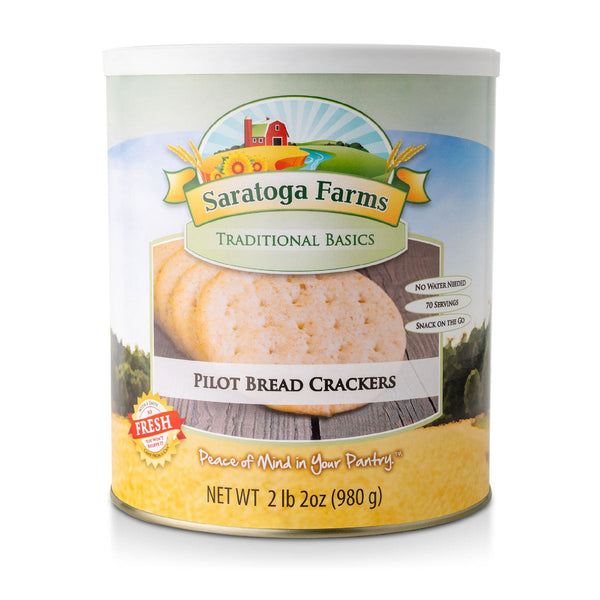 Pilot Bread Crackers 1 Can Pack - Saratoga Farms | Ready Store