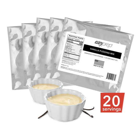 EasyPrep Vanilla Pudding 5-Pack Pouch